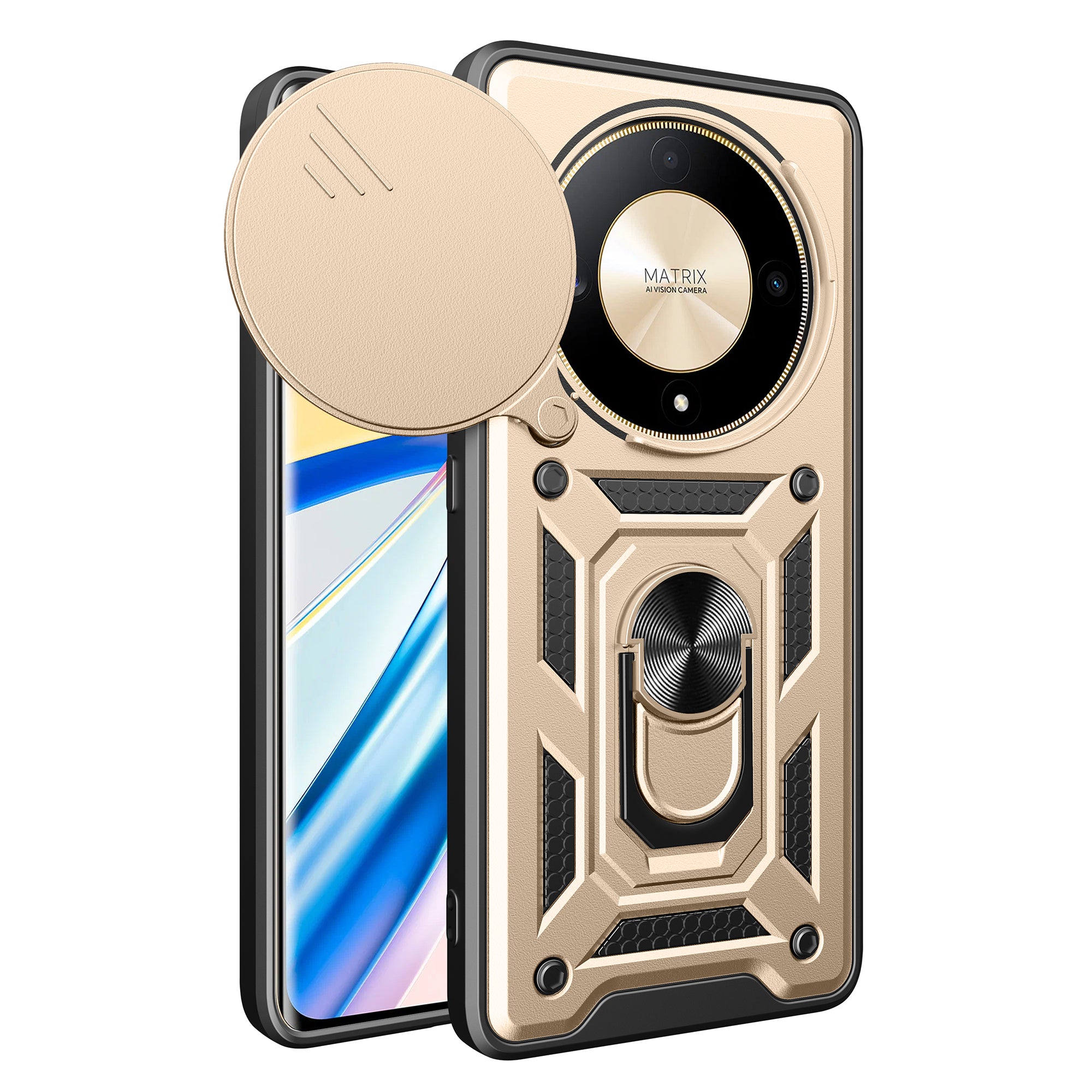 For Honor X9b 5G / Magic6 Lite 5G Cell Phone Cases TPU+PC Slide Lens Protection Cover For Honor X9b 5G / Magic6 Lite 5G Cell Phone Cases TPU+PC Slide Lens Protection Cover